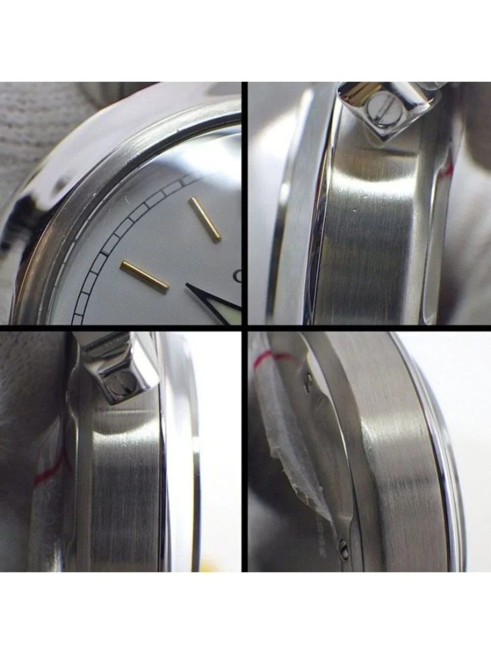 Cartier Watch Pasha C Big Date White Dial Luminous Hand SS Automatic